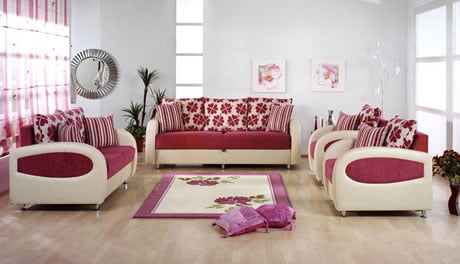 Pink Color Living Room (4)