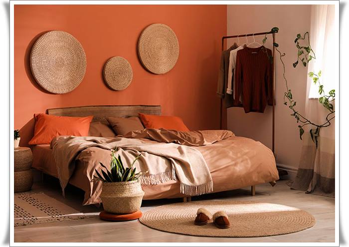 orange rustic room