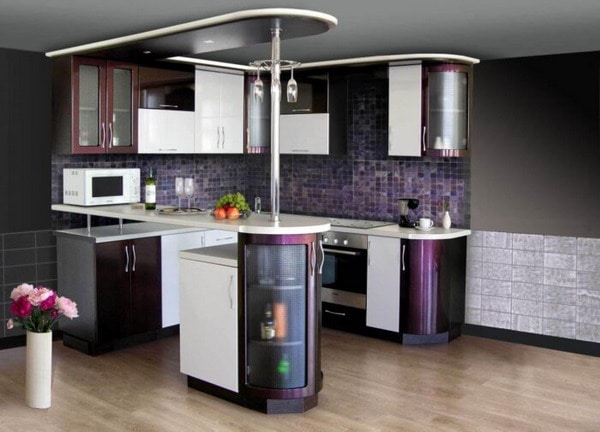 Modern Corner Kitchen Design