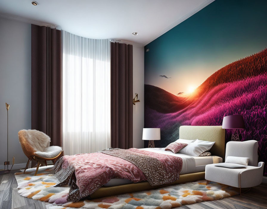 colorful bedrooms