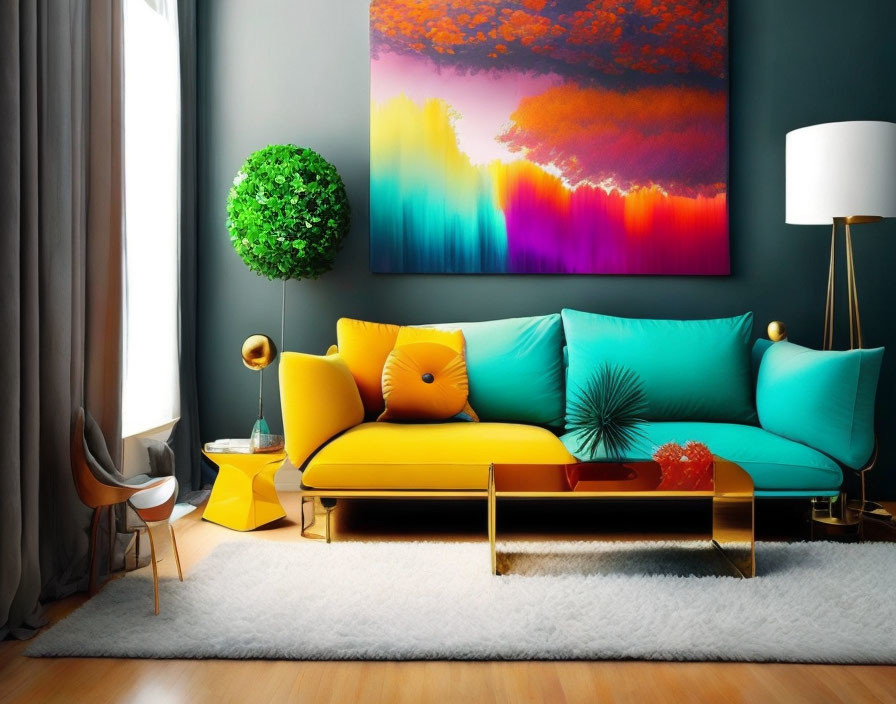 Color Selection for Living Room Decoration