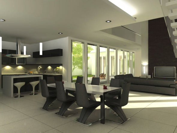 Contemporary Dining Room Design (10)