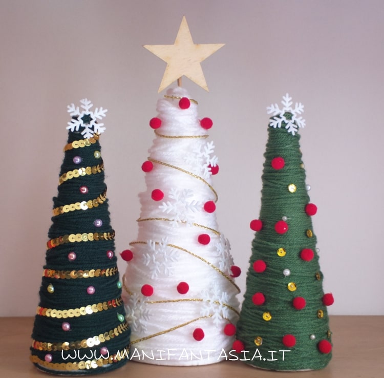 wool diy christmas tree