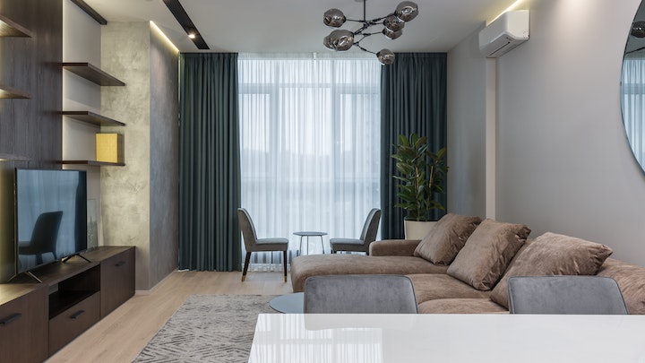 white table in dining room