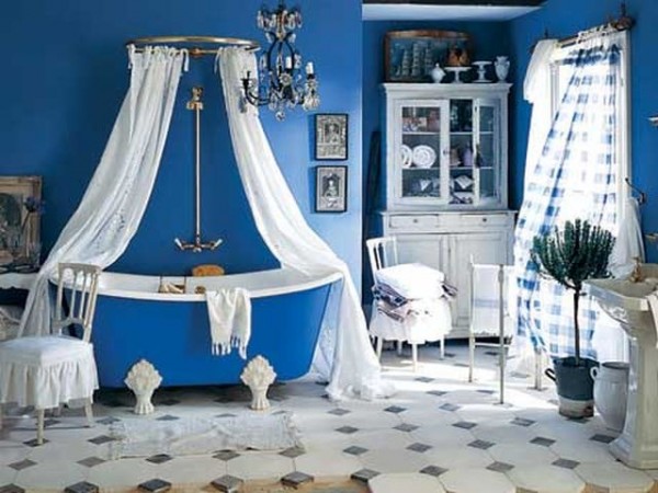 blue bathroom decorations 12 600x450 Blue bathroom decorations