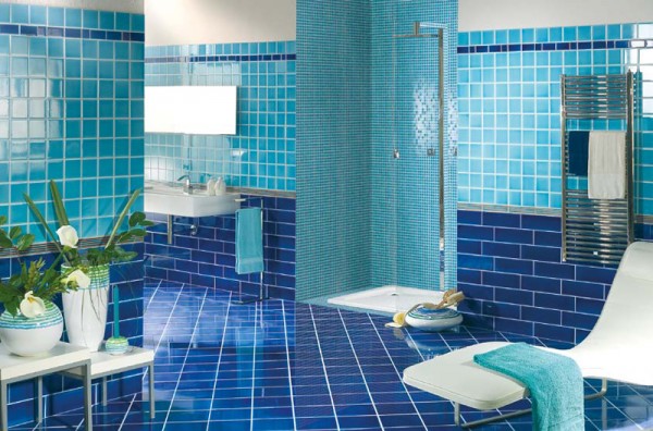 blue bathroom decorations 9 600x396 blue bathroom decorations