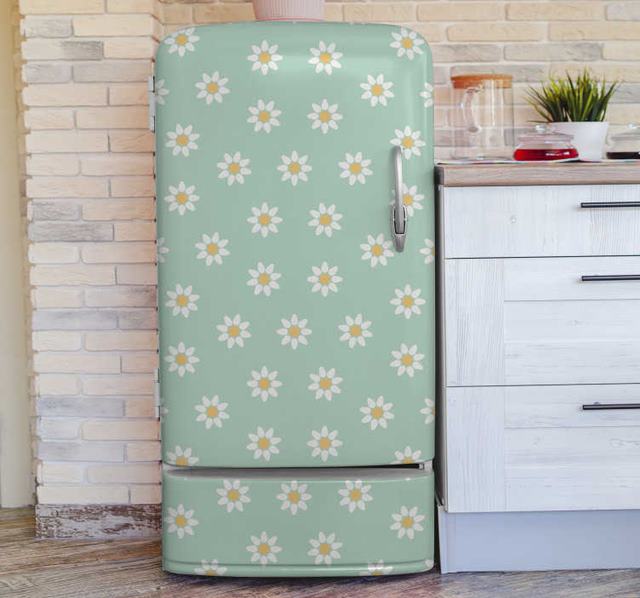 Colored or vinyl refrigerators