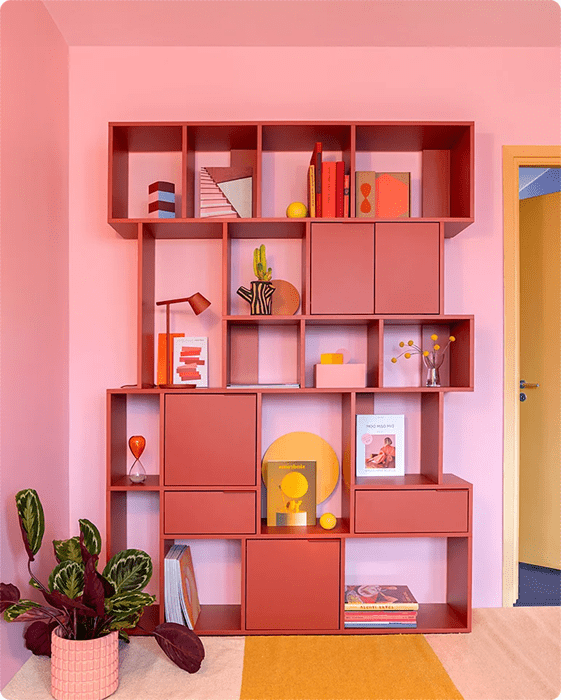 bookcase-red-medium