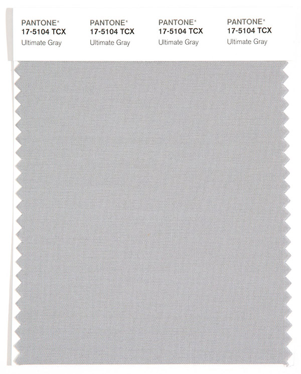 Pantone Ultimate Grey is the colour of the year