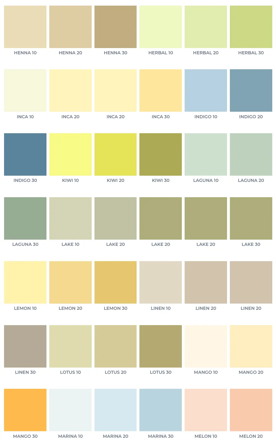 Exterior colors