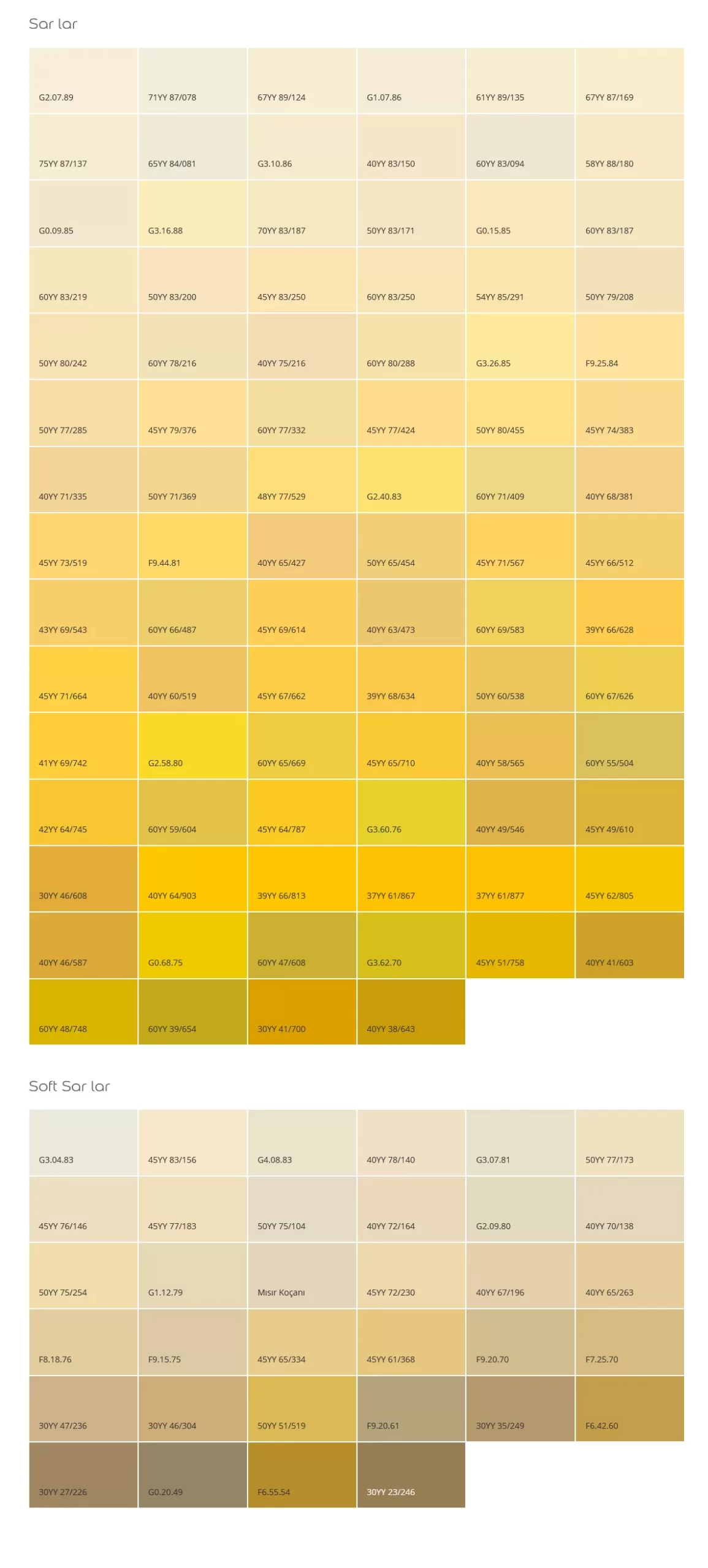 Marshall Interior Yellow Colors