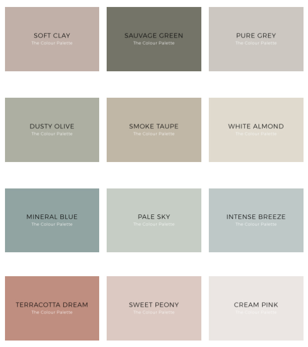 Kenay Home and Bruguer The Color Palette Color Chart