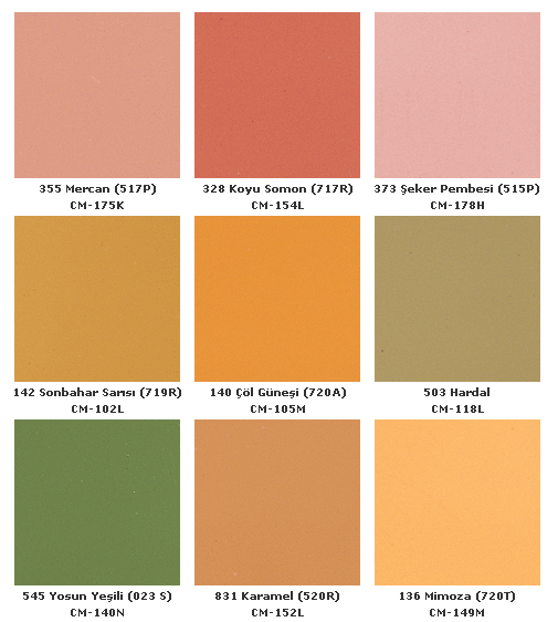 Exterior colors