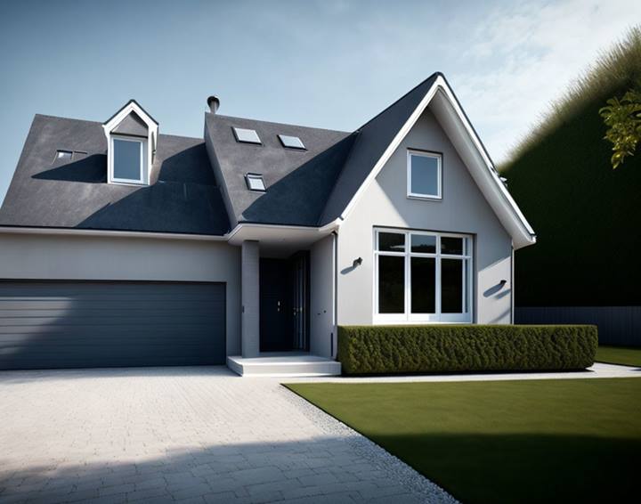 2025 detached house with gray exterior