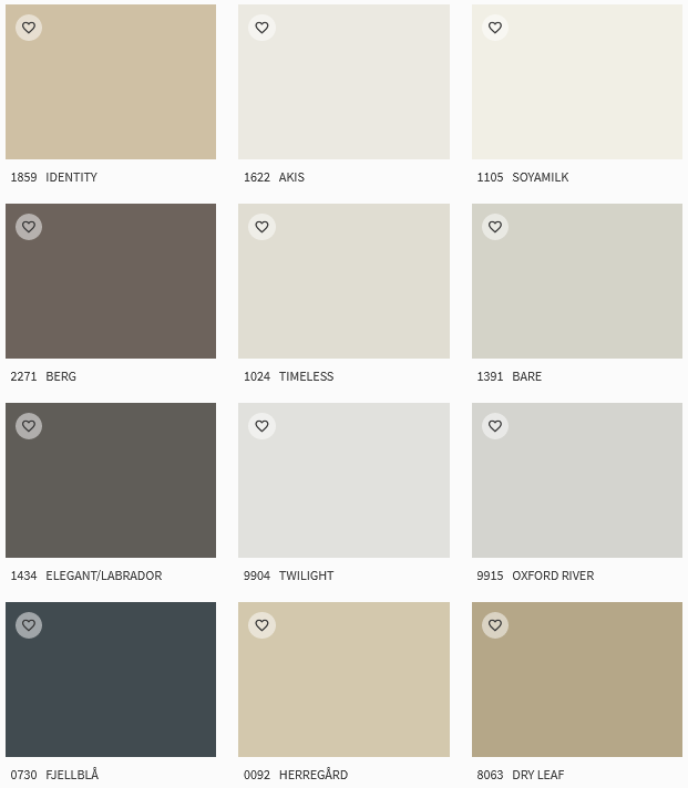 jotun paint exterior color chart