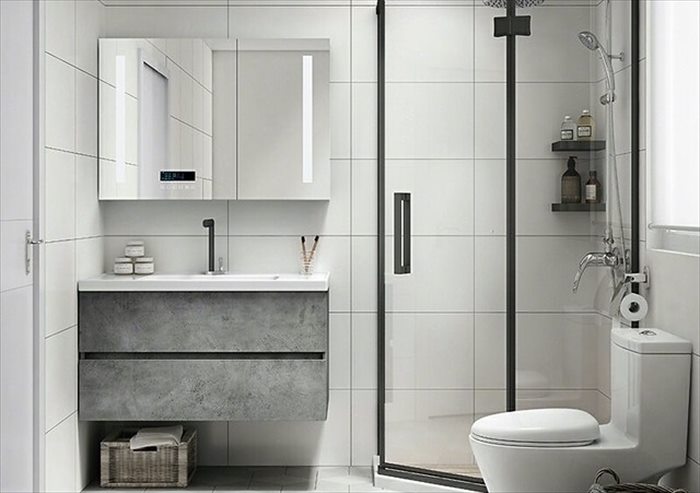 white modern bathroom