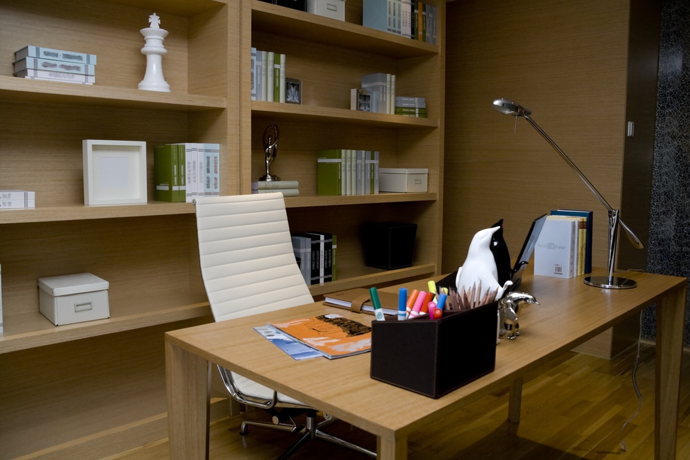 wooden table and shelf 