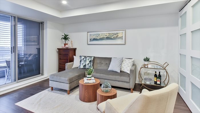 small white modern living room