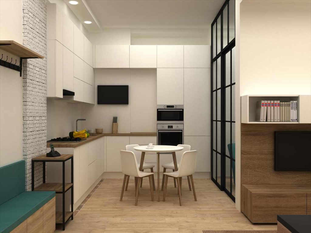 small open kitchen