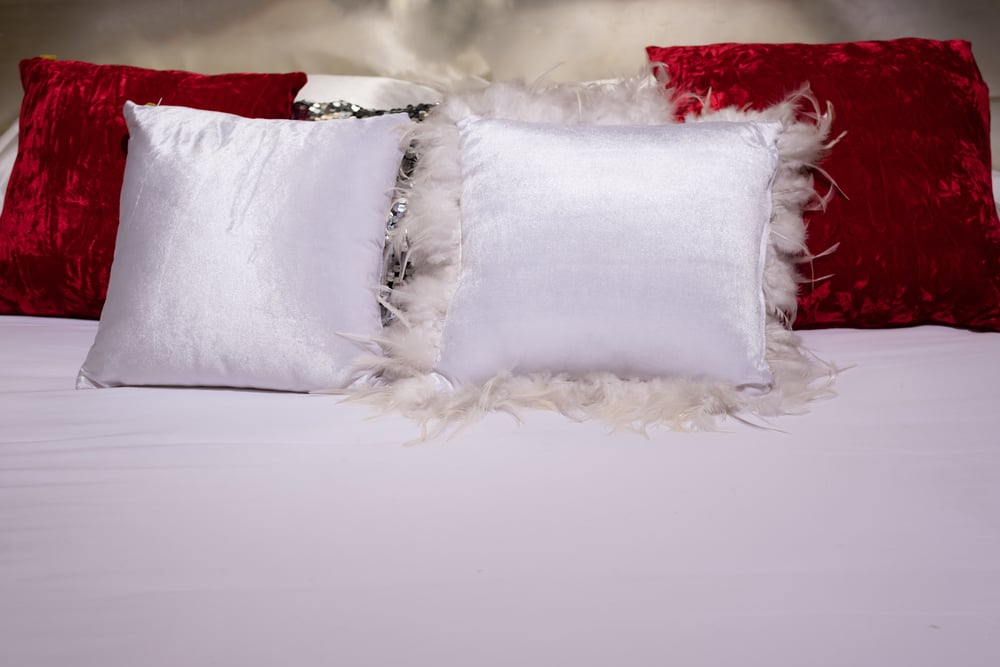 Ruffled Velvet Cushions