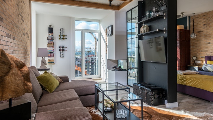 coffee table in the living room