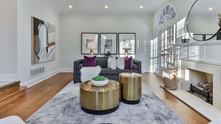 modern decorated living room