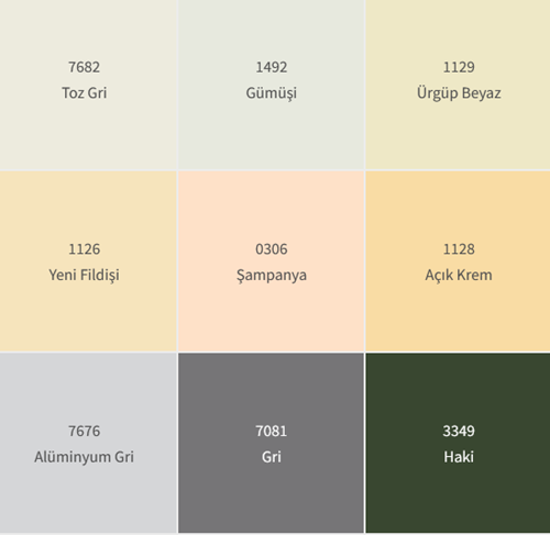 DYO Synthetic Paint Chart 2025