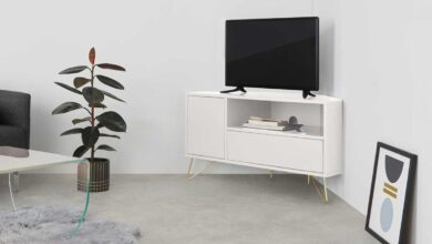 Meuble TV design en angle