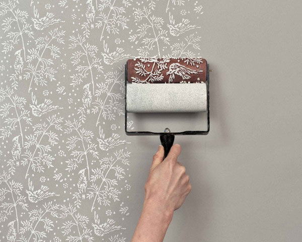 patterned paint rollers Great idea, patterned paint rollers