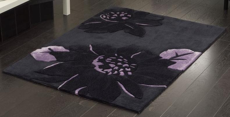 black-flower-embossed-carpet