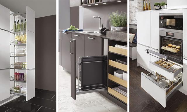 Practical kitchen, extra storage