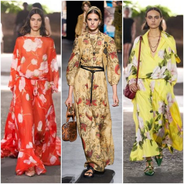 big flowers fashion prints summer 2025