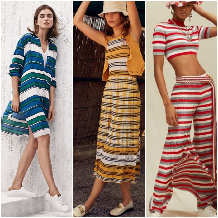 horizontal striped fashion prints summer 2025