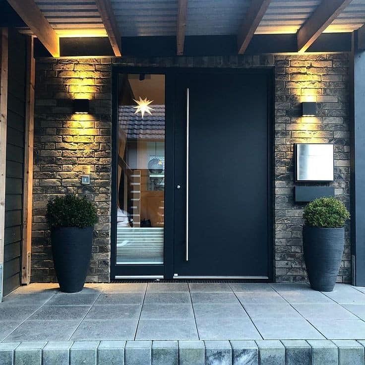 modern entrance doors