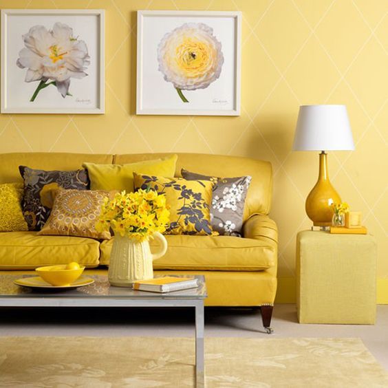 mustard colored rooms