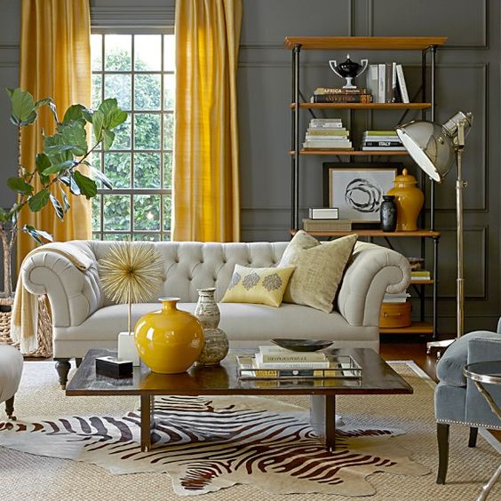 mustard color living room ideas