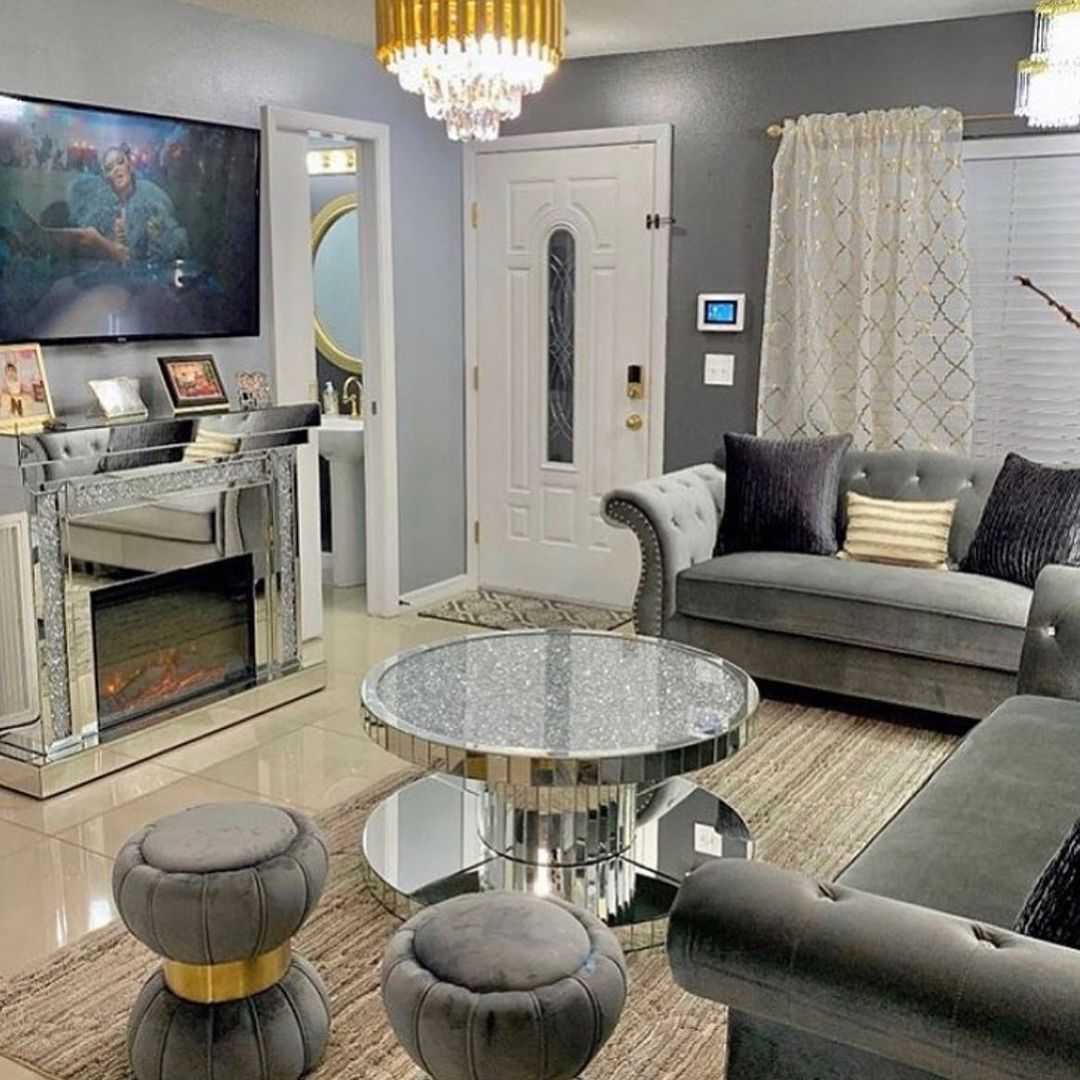 Gray living room