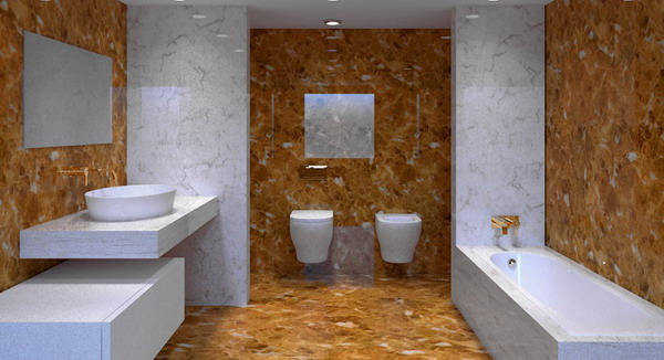 Tile and Non-Tile Bathroom Design Ideas