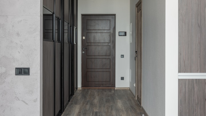 sliding door wardrobe in the hallway