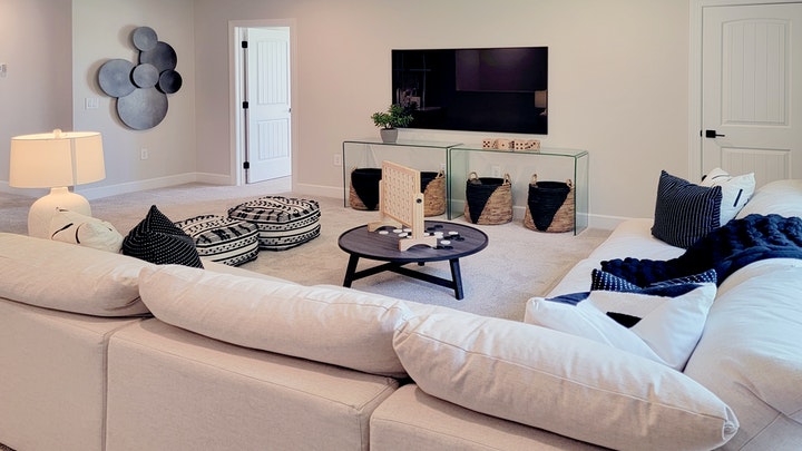 black-white-living room decoration