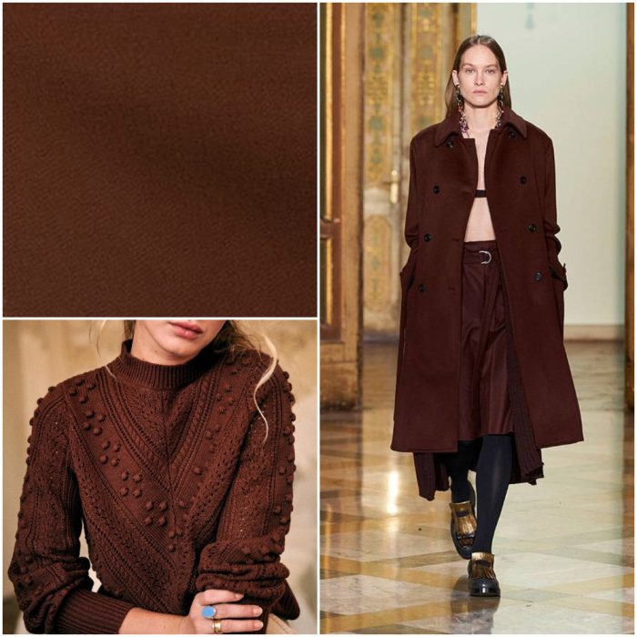 dark brown Trendy colors winter 2025