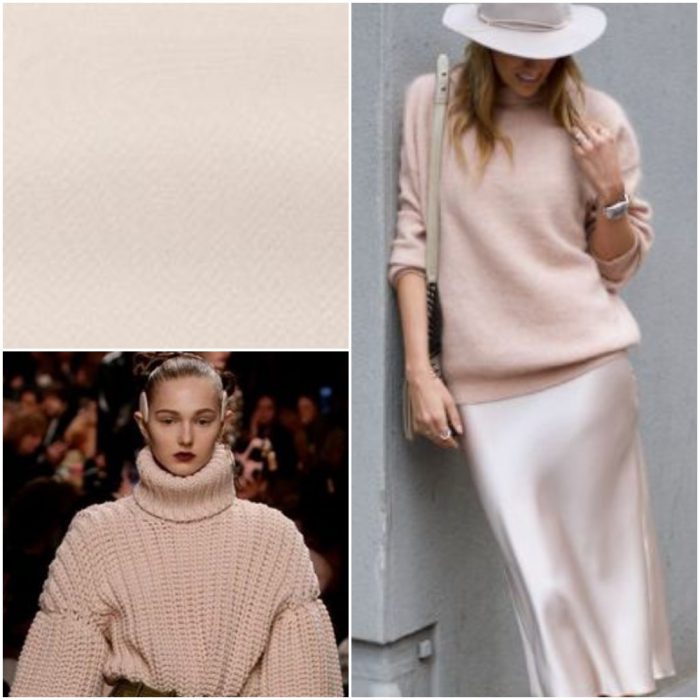 Pale pink Trendy colors winter 2025