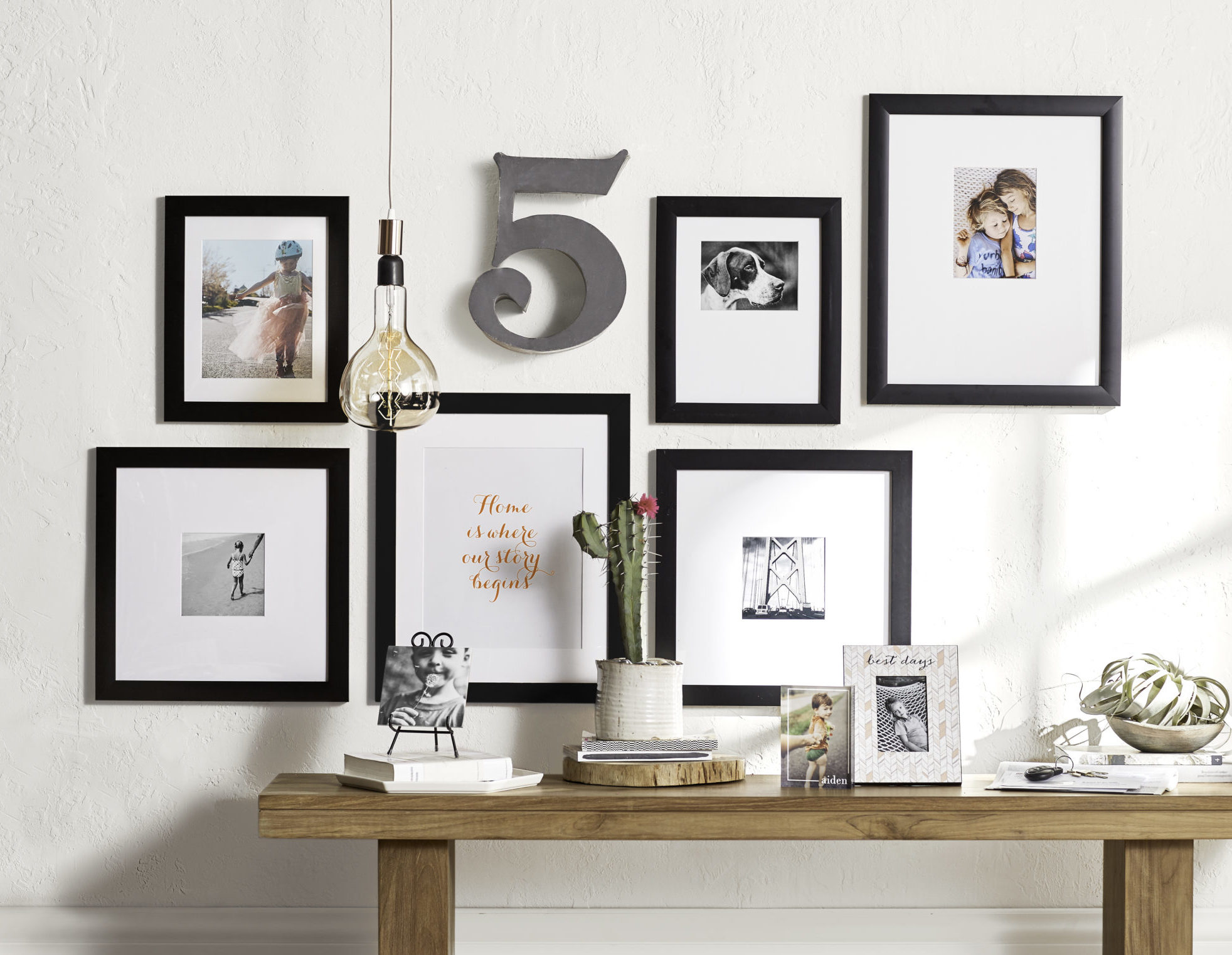 custom black modern picture frames with mats