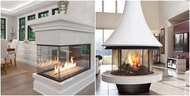 Special glass for fireplaces