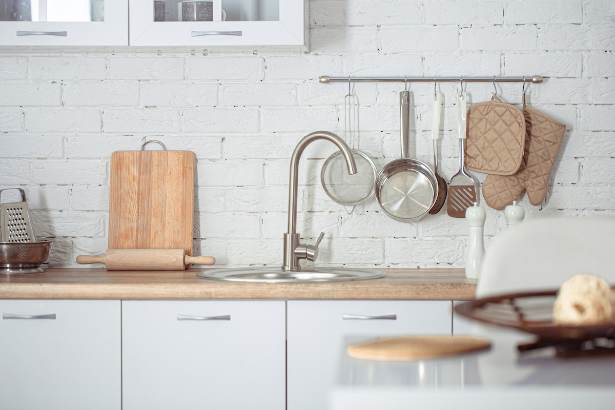 Wooden kitchen. 