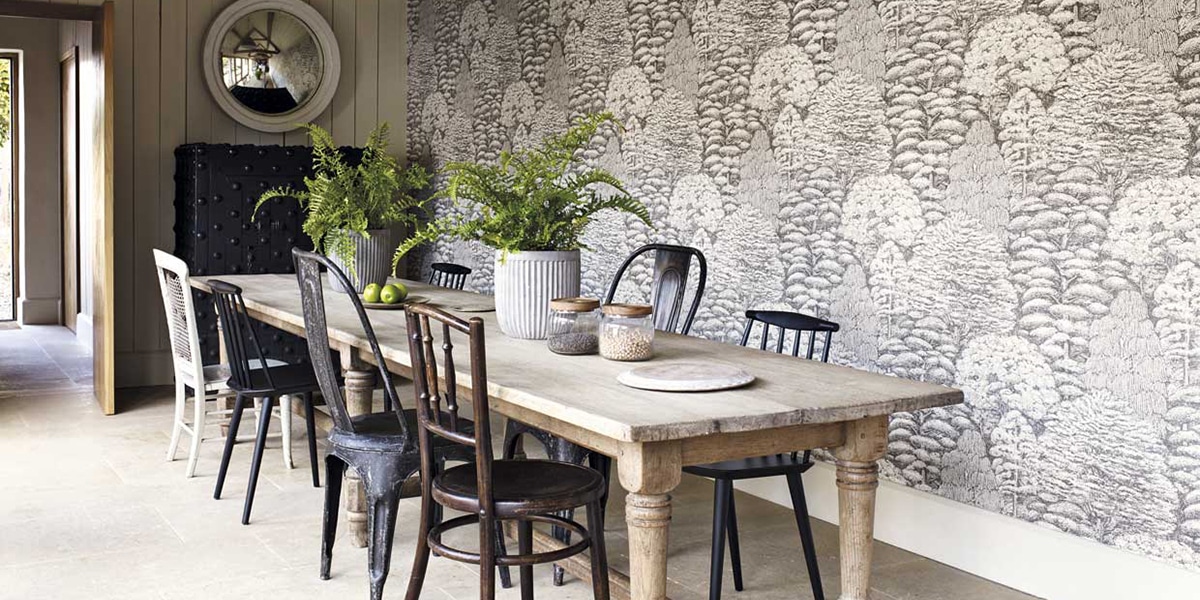 Decorate with wallpaper