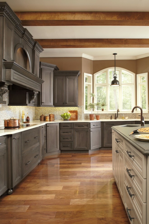 paint kitchen color ideas big kitchen set up brown walls gray kitchen furniture