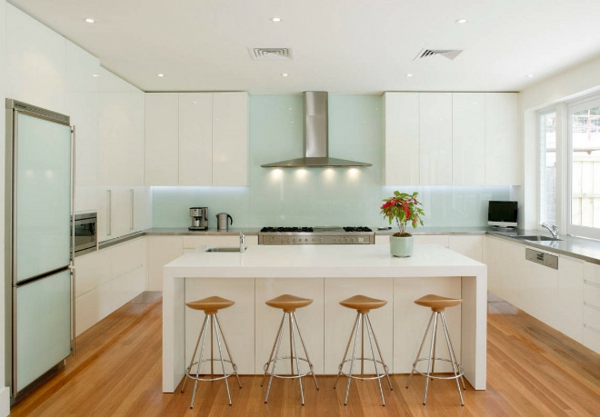 island modern kitchen white kitchen cabinets led lighting decor ideas kitchen