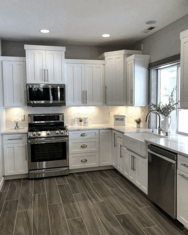 white kitchen what wall color gray walls beautiful floor