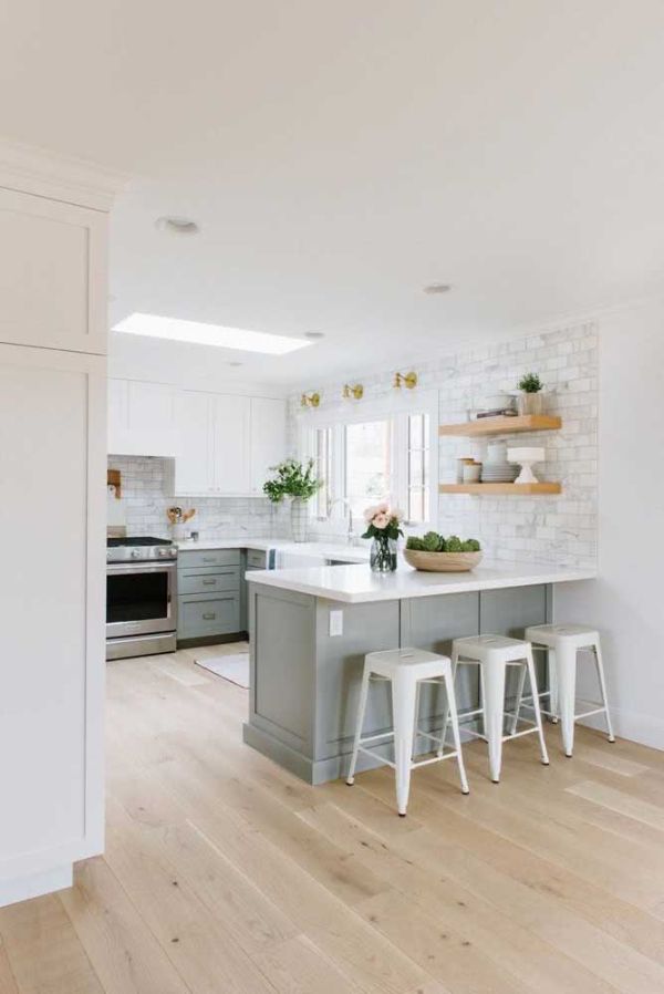 U shape kitchen white kitchen ideas